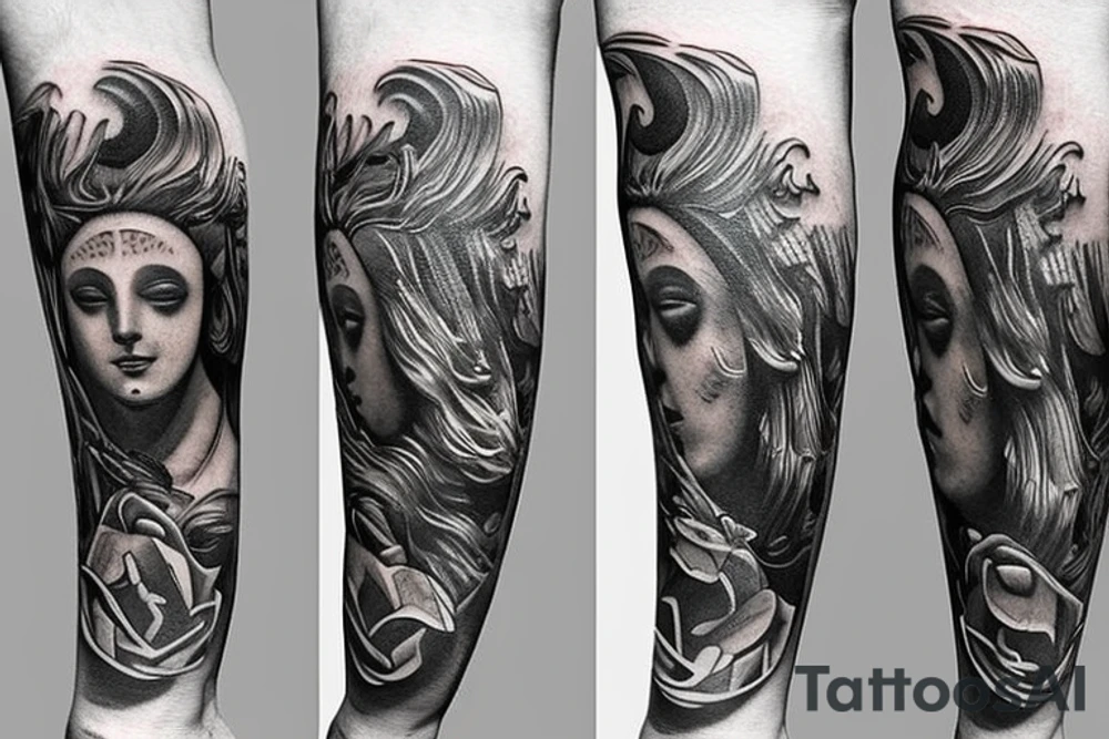 left arm sleeve tattoo idea