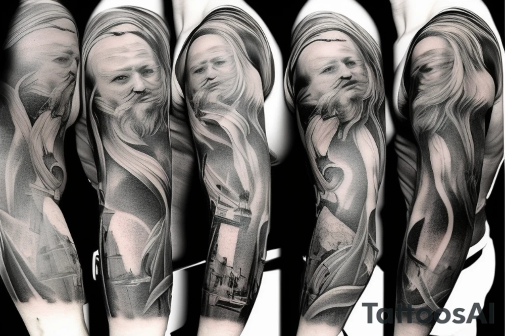 left arm sleeve tattoo idea