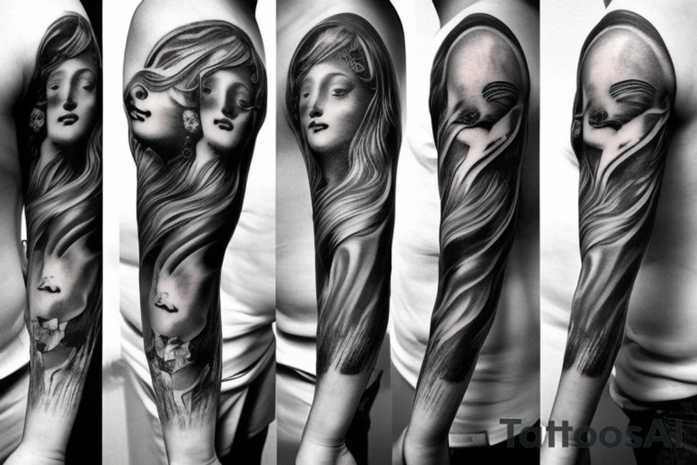 left arm sleeve tattoo idea