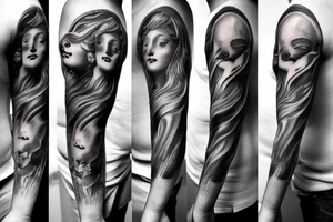 left arm sleeve tattoo idea