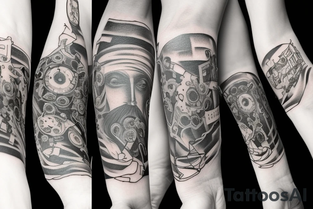 left arm sleeve tattoo idea