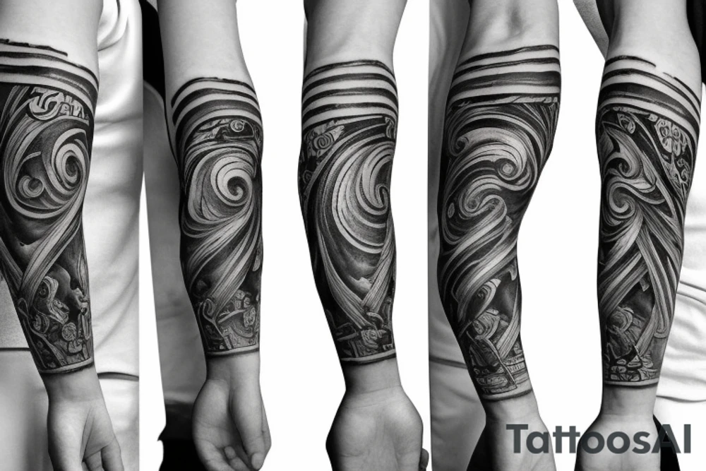 left arm sleeve tattoo idea