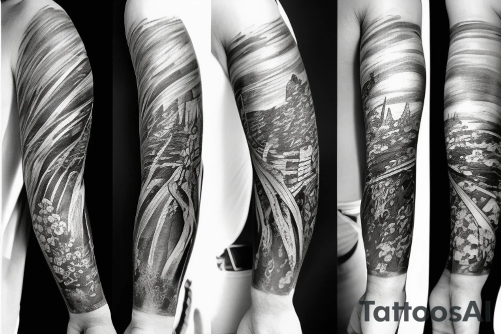 left arm sleeve tattoo idea