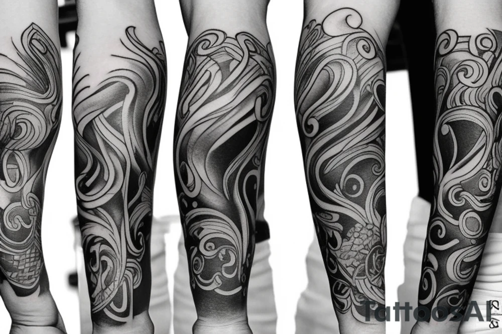 left arm sleeve tattoo idea