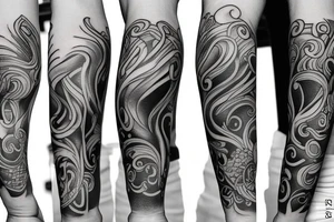 left arm sleeve tattoo idea