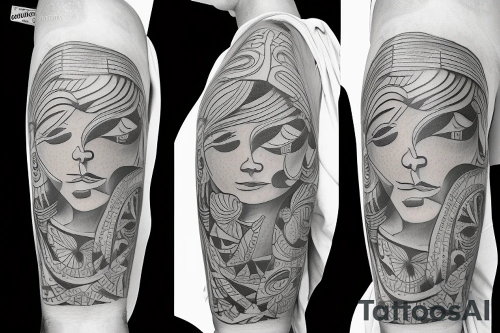 left arm sleeve montreal tattoo idea