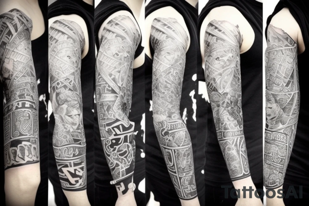 sleeve montreal city tattoo idea