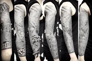 sleeve montreal city tattoo idea