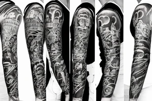 sleeve montreal city tattoo idea