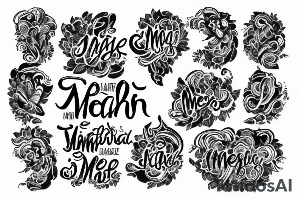 "UmeshMamata" Name tattoo tattoo idea