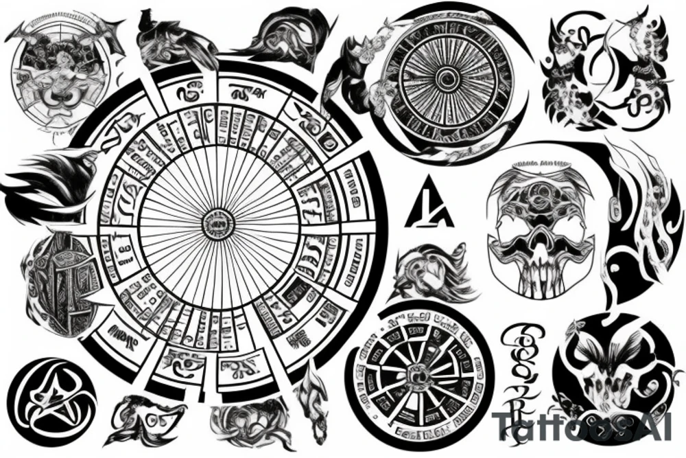 Wheel of time tattoo idea