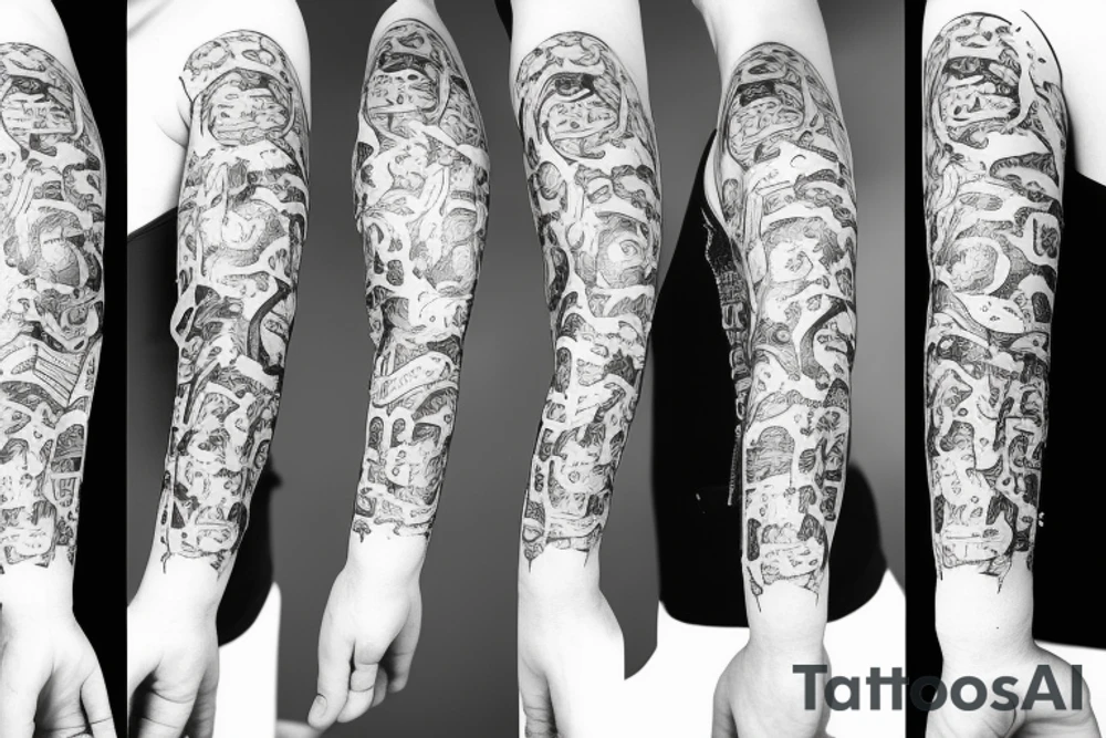 pseudarthrosis ulna Skin rip tattoo idea