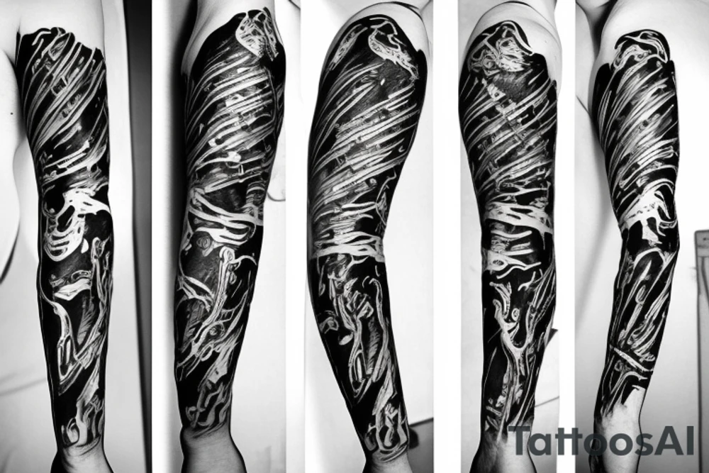 pseudarthrosis ulna Skin rip tattoo idea