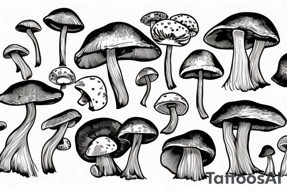 Mushroom tattoo idea