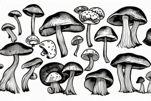 Mushroom tattoo idea