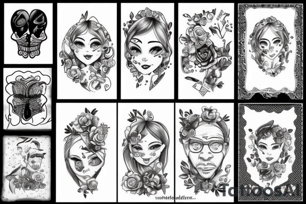 Father and daughter tattoo idea