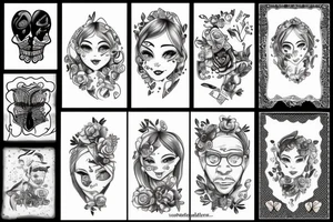 Father and daughter tattoo idea
