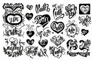 Father and daughter love tattoo idea