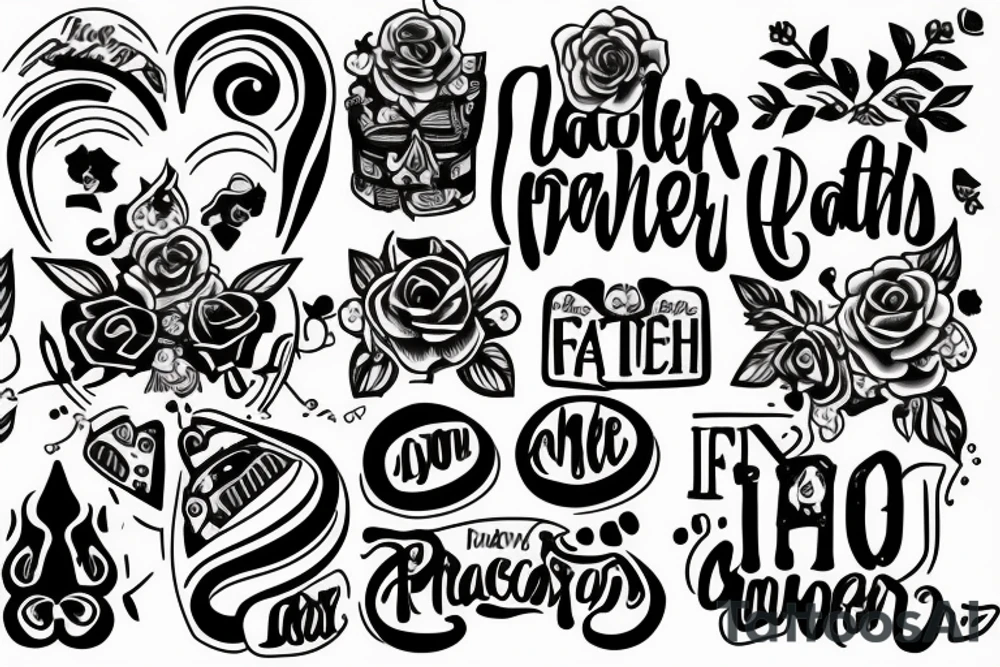 Father and daughter love tattoo idea