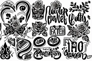 Father and daughter love tattoo idea