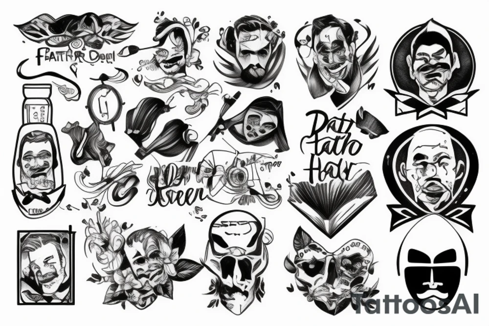 hero father tattoo idea