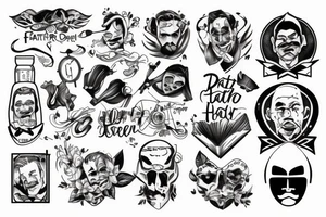 hero father tattoo idea