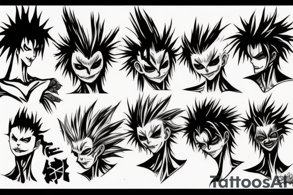 hisoka and ryuk tattoo idea