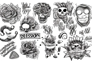 depression, anxiety, adhd tattoo idea