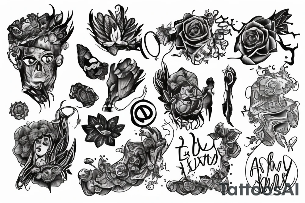 depression, anxiety, adhd tattoo idea