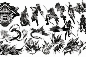 final fantasy scene tattoo idea
