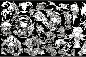final fantasy scene tattoo idea
