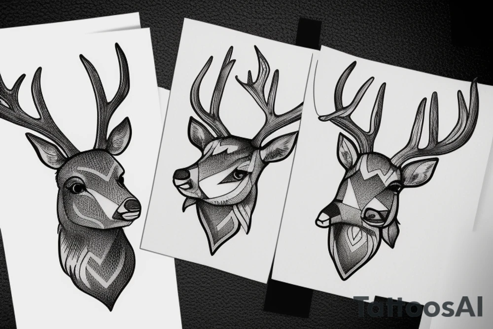 Deer heart tattoo idea