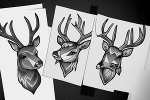 Deer heart tattoo idea