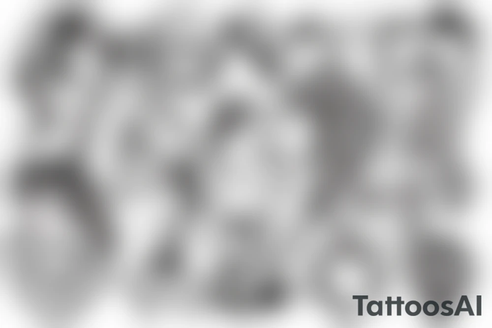 a heart with few missing peaces fyling out with wigs but is chained tattoo idea