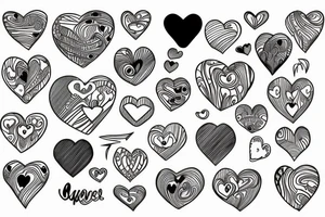 a heart with missing peaces tattoo idea
