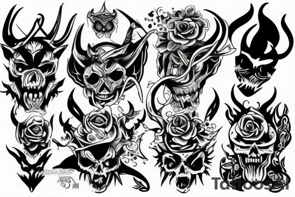 devil tattoo idea
