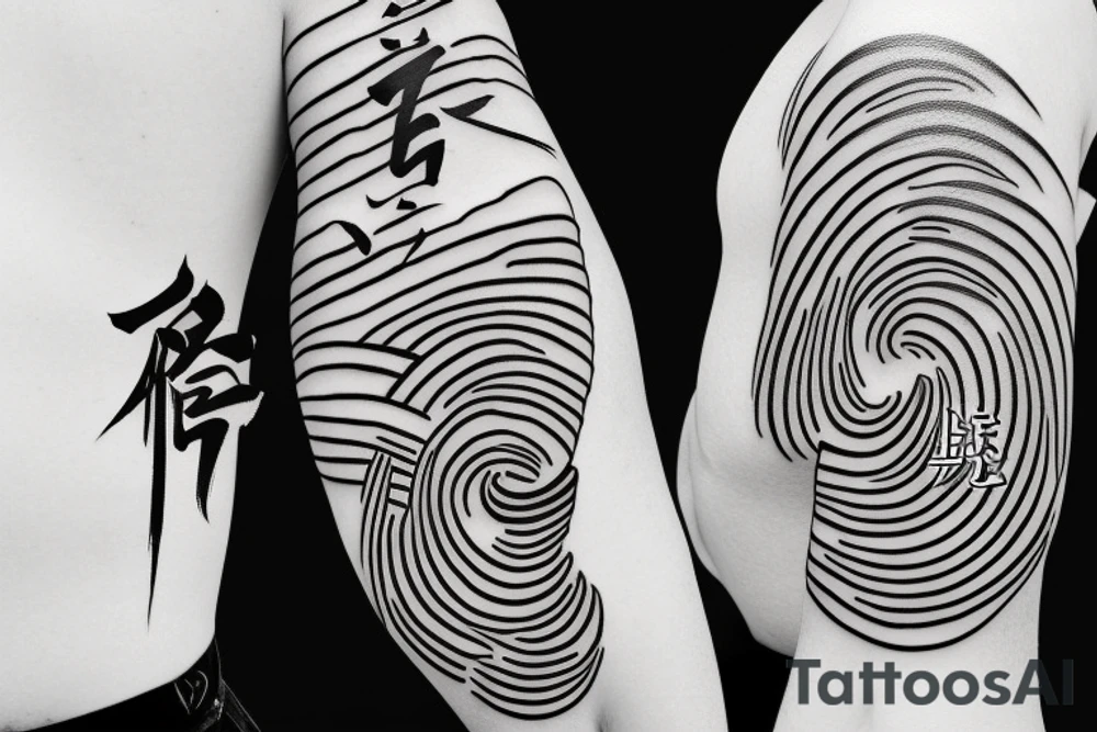 Japanese calligraphy that means "Choose happiness" tattoo idea