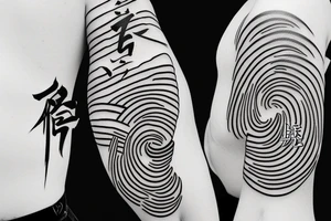 Japanese calligraphy that means "Choose happiness" tattoo idea