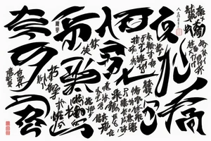 calligraphy 幸せを選ぶ tattoo idea