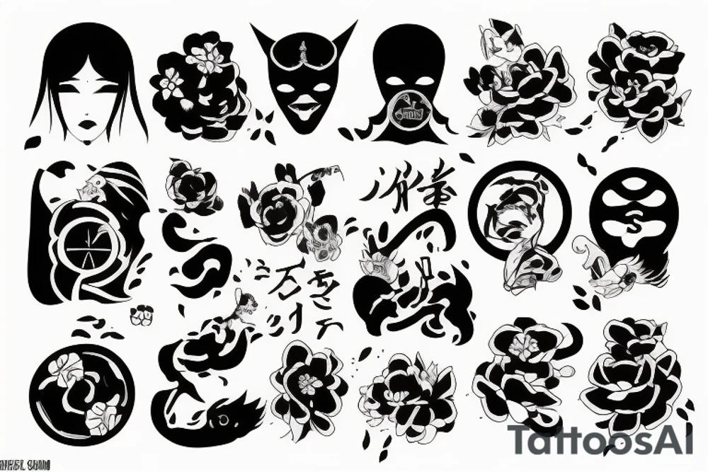 幸せを選ぶ top down tattoo idea