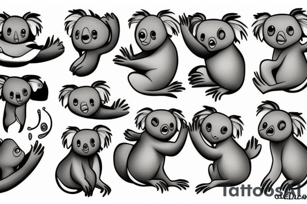 Koala tattoo idea