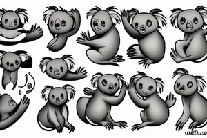 Koala tattoo idea