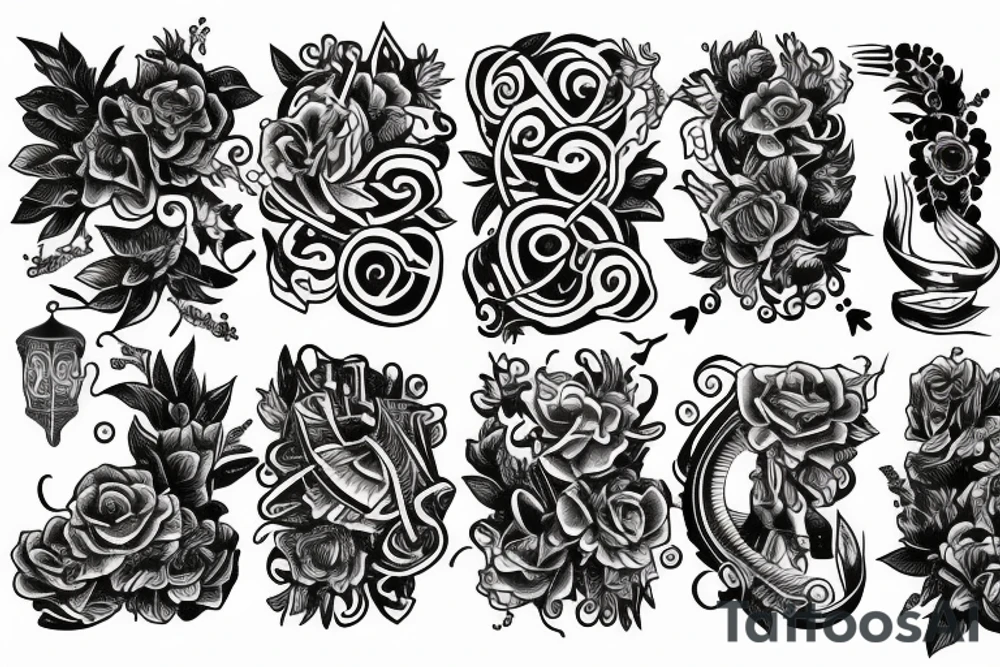 Use 6 and 4 tattoo idea
