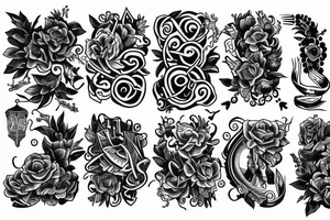 Use 6 and 4 tattoo idea