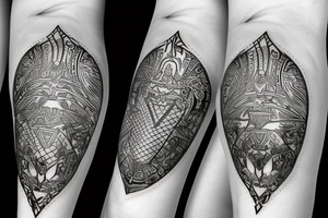 foil fencing blade pierce through G tattoo idea