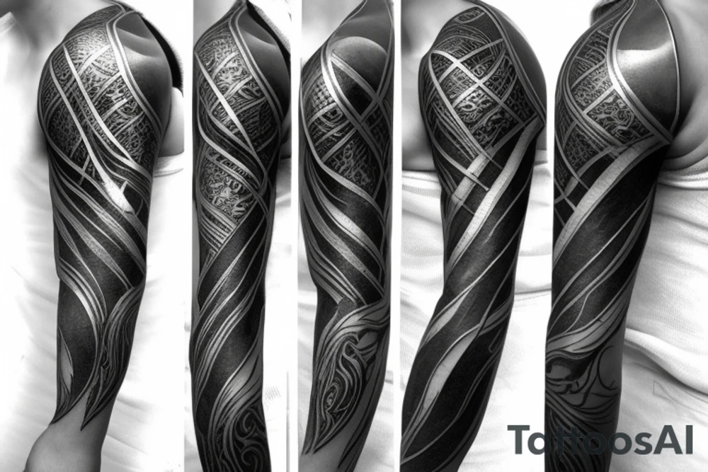 foil fencing blade pierce through G tattoo idea