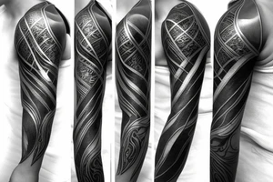 foil fencing blade pierce through G tattoo idea