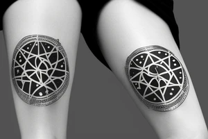 foil fencing blade pierce through G tattoo idea
