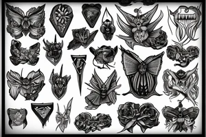 Dagger moth tattoo idea