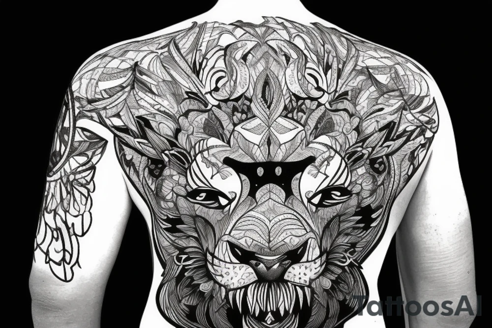 lion, biking, tattoo idea
